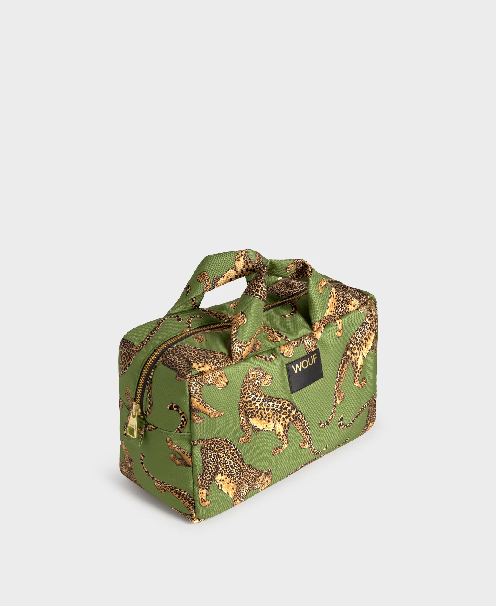 Olive Leopard Large Toiletry Bag - Image 3